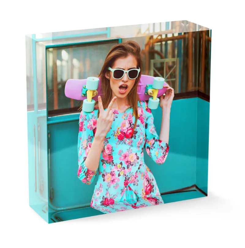 Akrylový blok s farebnou fotografiou