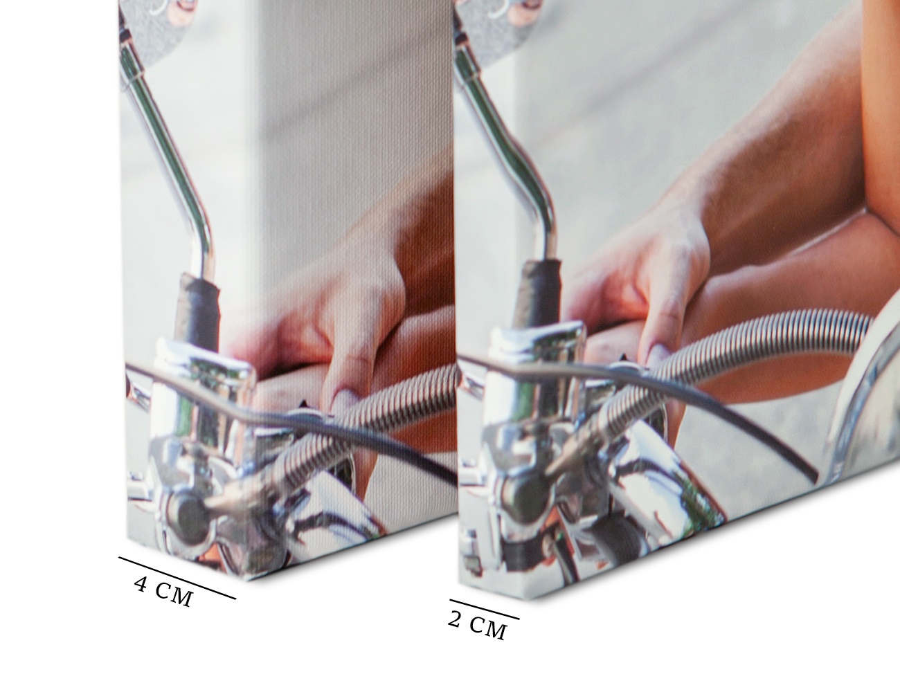 Porovnanie hrúbky 2 cm a 4 cm