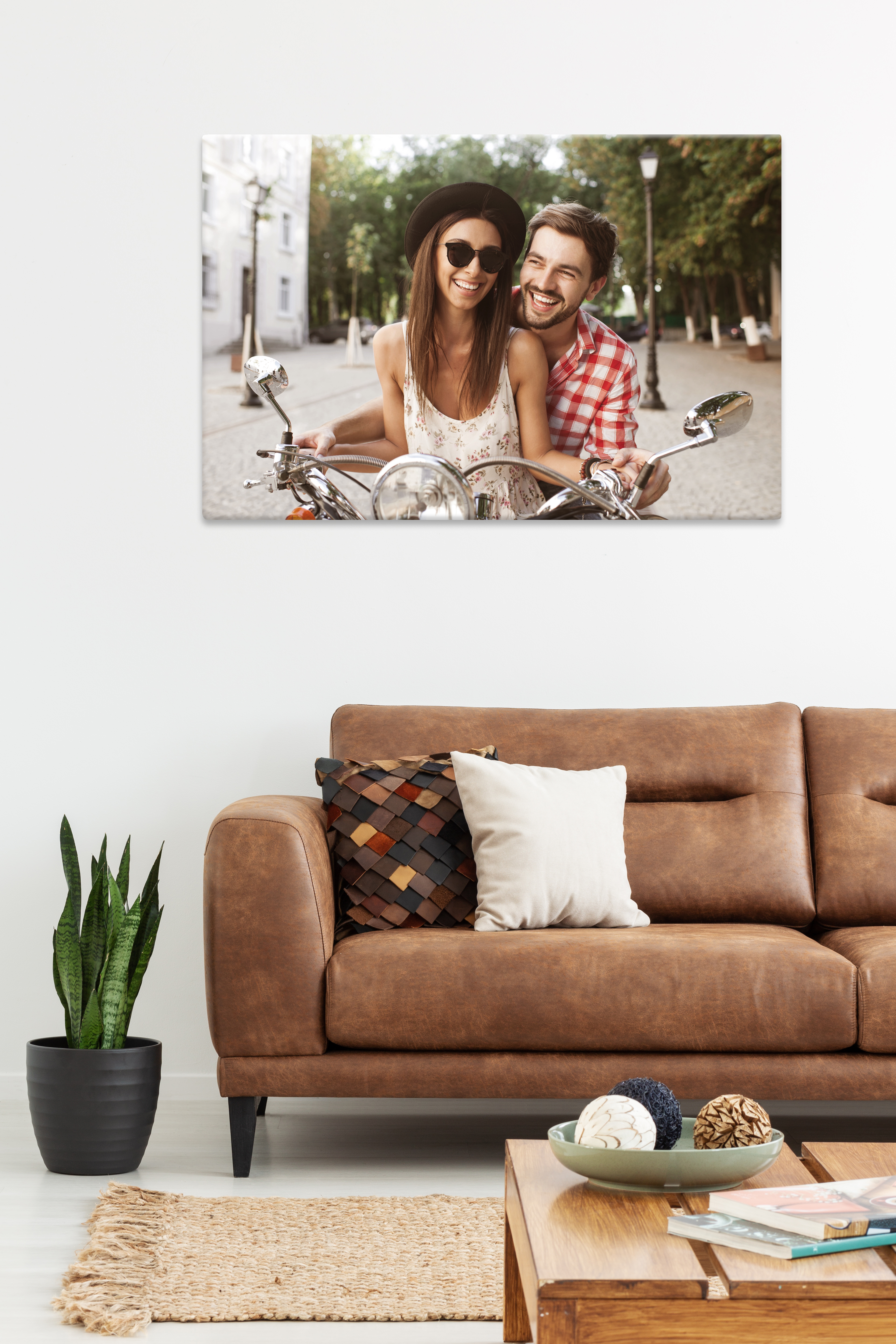 Fotografia na plátne v obývačke