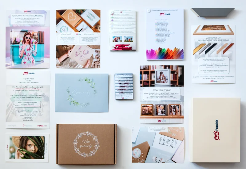 Kompletný obsah vzorkovníka BJK Fotolab