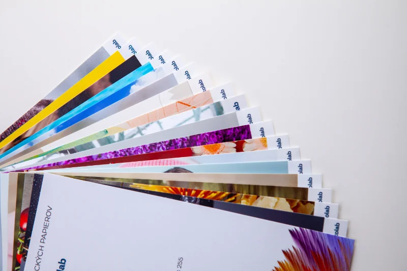 Detail vzorkovníka papierov BJK Fotolab