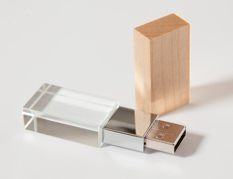 USB kľúč KRYSTAL drevo